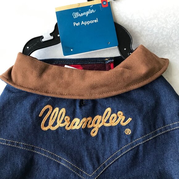 Wrangler Dark Denim Dog Jacket with Lining Dark Wash Denim Size : M - Picture 8 of 8